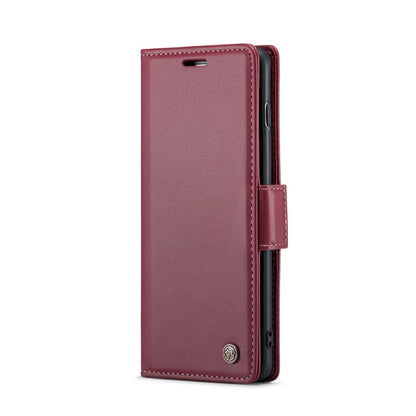 For Samsung Galaxy S10+ CaseMe 023 Butterfly Buckle Litchi Texture RFID Anti-theft Leather Phone Case(Wine Red) - Galaxy Phone Cases by CaseMe | Online Shopping South Africa | PMC Jewellery | Buy Now Pay Later Mobicred