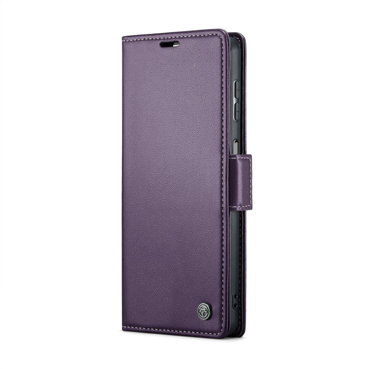 For Samsung Galaxy A14 4G/5G CaseMe 023 Butterfly Buckle Litchi Texture RFID Anti-theft Leather Phone Case(Pearly Purple) - Galaxy Phone Cases by CaseMe | Online Shopping South Africa | PMC Jewellery | Buy Now Pay Later Mobicred