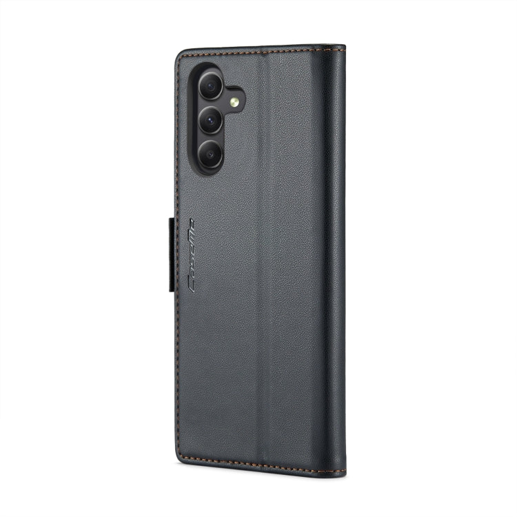 For Samsung Galaxy A24 4G CaseMe 023 Butterfly Buckle Litchi Texture RFID Anti-theft Leather Phone Case(Black) - Galaxy Phone Cases by CaseMe | Online Shopping South Africa | PMC Jewellery | Buy Now Pay Later Mobicred