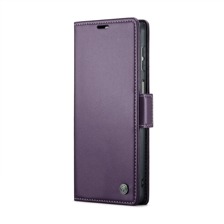 For Samsung Galaxy A24 4G CaseMe 023 Butterfly Buckle Litchi Texture RFID Anti-theft Leather Phone Case(Pearly Purple) - Galaxy Phone Cases by CaseMe | Online Shopping South Africa | PMC Jewellery