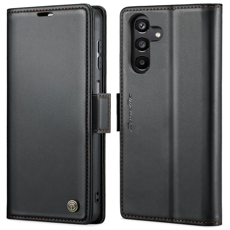 For Samsung Galaxy A15 4G/5G CaseMe 023 Butterfly Buckle Litchi Texture RFID Anti-theft Leather Phone Case(Black) - Galaxy Phone Cases by CaseMe | Online Shopping South Africa | PMC Jewellery | Buy Now Pay Later Mobicred