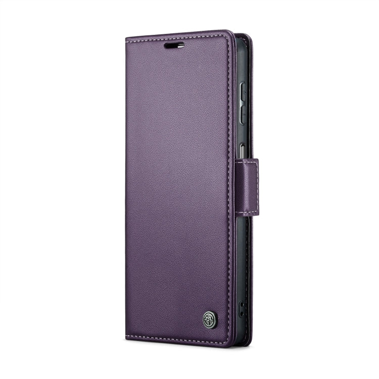 For Samsung Galaxy A25 5G CaseMe 023 Butterfly Buckle Litchi Texture RFID Anti-theft Leather Phone Case(Pearly Purple) - Galaxy Phone Cases by CaseMe | Online Shopping South Africa | PMC Jewellery | Buy Now Pay Later Mobicred