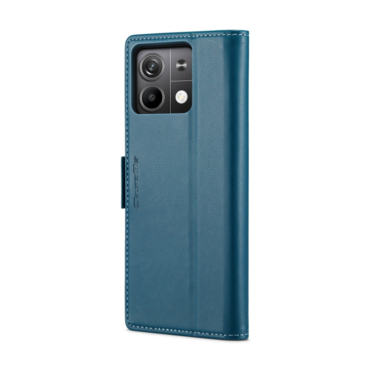 For Xiaomi Redmi Note 13 5G CaseMe 023 Butterfly Buckle Litchi Texture RFID Anti-theft Leather Phone Case(Blue) - Xiaomi Cases by CaseMe | Online Shopping South Africa | PMC Jewellery | Buy Now Pay Later Mobicred