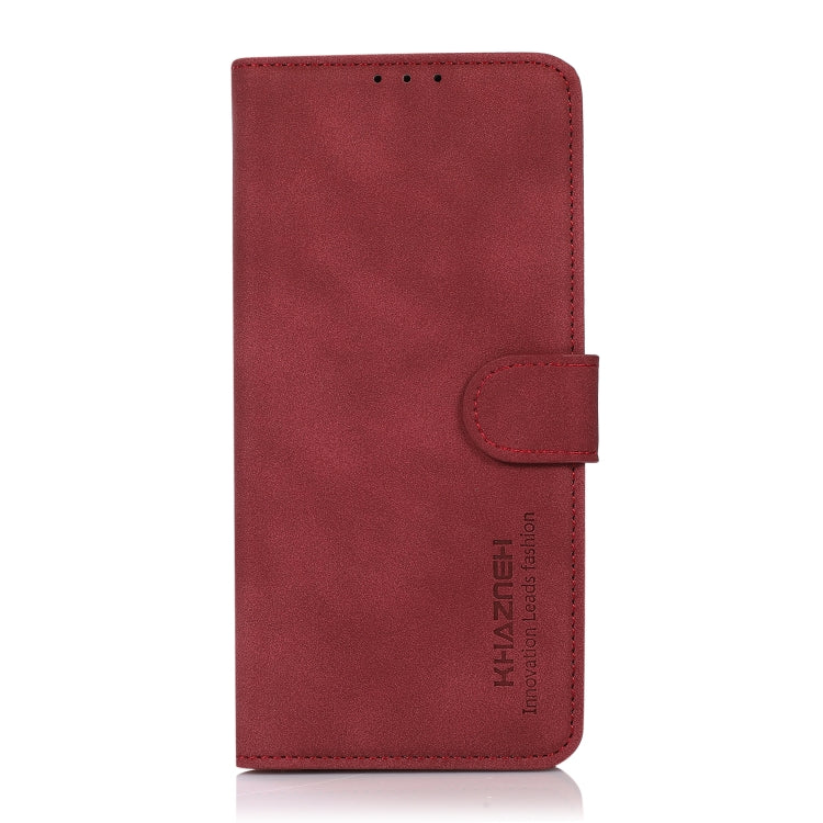 For Xiaomi Redmi Note 13 KHAZNEH Matte Texture Leather Phone Case(Red) - Note 13 Cases by PMC Jewellery | Online Shopping South Africa | PMC Jewellery | Buy Now Pay Later Mobicred