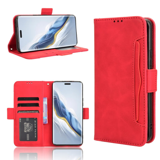 For Honor Magic6 Pro Skin Feel Calf Texture Card Slots Leather Phone Case(Red) - Honor Cases by PMC Jewellery | Online Shopping South Africa | PMC Jewellery | Buy Now Pay Later Mobicred