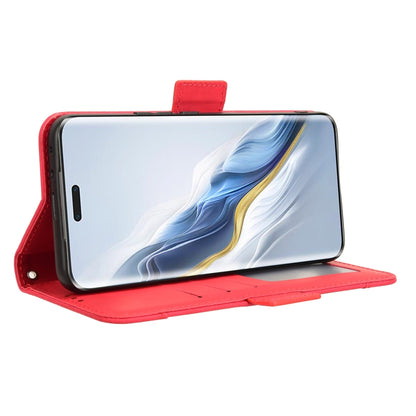 For Honor Magic6 Pro Skin Feel Calf Texture Card Slots Leather Phone Case(Red) - Honor Cases by PMC Jewellery | Online Shopping South Africa | PMC Jewellery | Buy Now Pay Later Mobicred