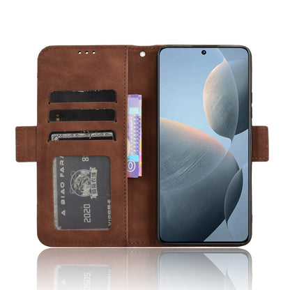 For Xiaomi Redmi K70 / K70 Pro 5G Skin Feel Calf Texture Card Slots Leather Phone Case(Brown) - K70 Pro Cases by PMC Jewellery | Online Shopping South Africa | PMC Jewellery | Buy Now Pay Later Mobicred