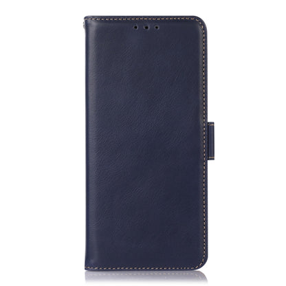 For OPPO Reno11 5G Global Crazy Horse Top Layer Cowhide Leather Phone Case(Blue) - Reno11 Cases by PMC Jewellery | Online Shopping South Africa | PMC Jewellery | Buy Now Pay Later Mobicred