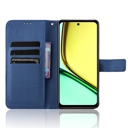 For Realme C67 4G Diamond Texture Leather Phone Case(Blue) - C67 Cases by PMC Jewellery | Online Shopping South Africa | PMC Jewellery | Buy Now Pay Later Mobicred