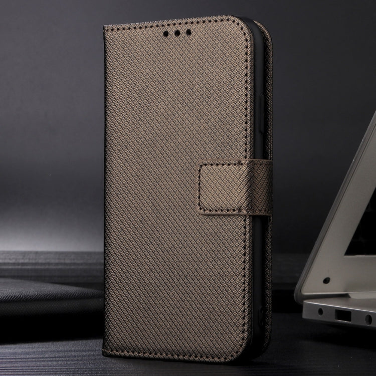 For Google Pixel 9 Pro Diamond Texture Leather Phone Case(Brown) - Google Cases by PMC Jewellery | Online Shopping South Africa | PMC Jewellery | Buy Now Pay Later Mobicred