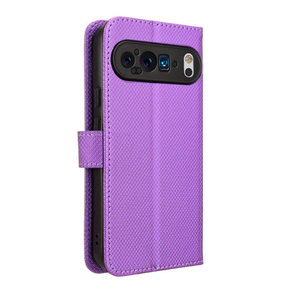 For Google Pixel 9 Pro Diamond Texture Leather Phone Case(Purple) - Google Cases by PMC Jewellery | Online Shopping South Africa | PMC Jewellery | Buy Now Pay Later Mobicred