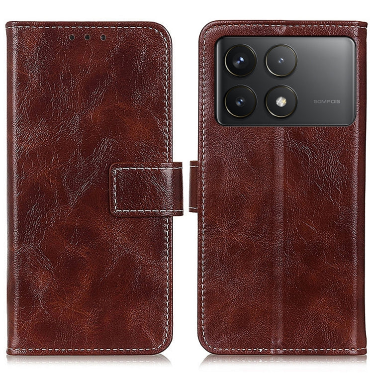 For Xiaomi Redmi K70 5G / K70 Pro 5G Retro Crazy Horse Texture Leather Phone Case(Brown) - K70 Cases by PMC Jewellery | Online Shopping South Africa | PMC Jewellery | Buy Now Pay Later Mobicred