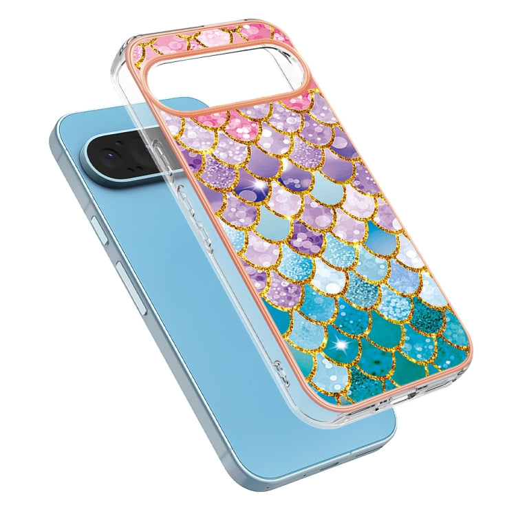 For Google Pixel 9 / 9 Pro Electroplating IMD TPU Phone Case(Colorful Scales) - Google Cases by PMC Jewellery | Online Shopping South Africa | PMC Jewellery | Buy Now Pay Later Mobicred