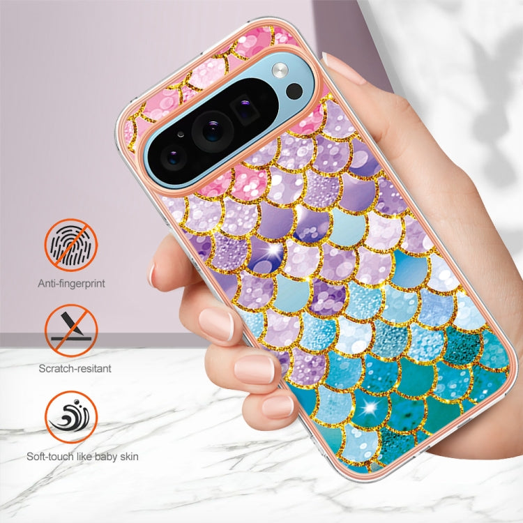 For Google Pixel 9 / 9 Pro Electroplating IMD TPU Phone Case(Colorful Scales) - Google Cases by PMC Jewellery | Online Shopping South Africa | PMC Jewellery | Buy Now Pay Later Mobicred