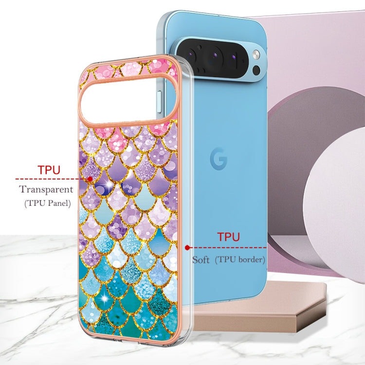 For Google Pixel 9 / 9 Pro Electroplating IMD TPU Phone Case(Colorful Scales) - Google Cases by PMC Jewellery | Online Shopping South Africa | PMC Jewellery | Buy Now Pay Later Mobicred