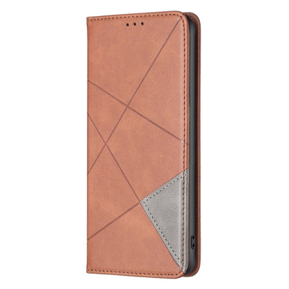 For Xiaomi Civi 3 5G Rhombus Texture Magnetic Leather Phone Case(Brown) - Xiaomi Cases by PMC Jewellery | Online Shopping South Africa | PMC Jewellery | Buy Now Pay Later Mobicred