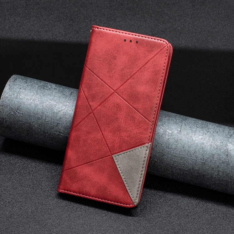 For Xiaomi Redmi Note 13 Pro 5G Rhombus Texture Magnetic Leather Phone Case(Red) - Xiaomi Cases by PMC Jewellery | Online Shopping South Africa | PMC Jewellery | Buy Now Pay Later Mobicred