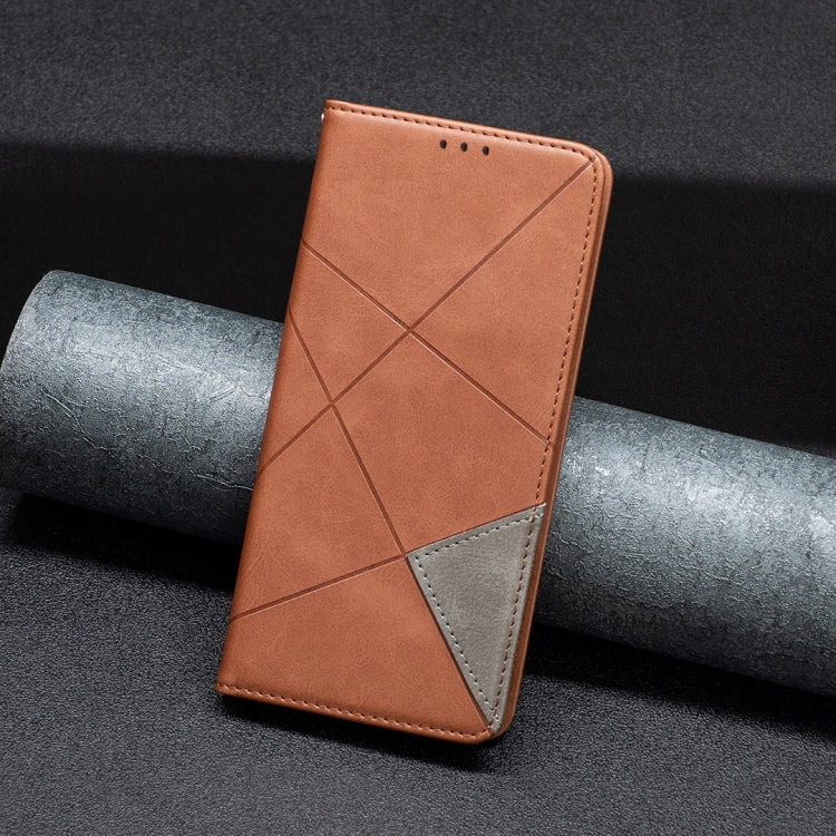 For Xiaomi Redmi K70 / K70 Pro Rhombus Texture Magnetic Leather Phone Case(Brown) - K70 Pro Cases by PMC Jewellery | Online Shopping South Africa | PMC Jewellery | Buy Now Pay Later Mobicred