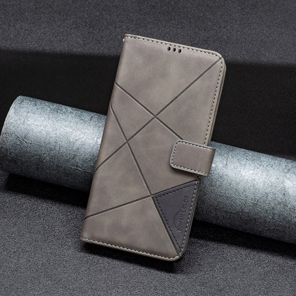 For Google Pixel 9 Magnetic Buckle Rhombus Texture Leather Phone Case(Grey) - Google Cases by PMC Jewellery | Online Shopping South Africa | PMC Jewellery | Buy Now Pay Later Mobicred