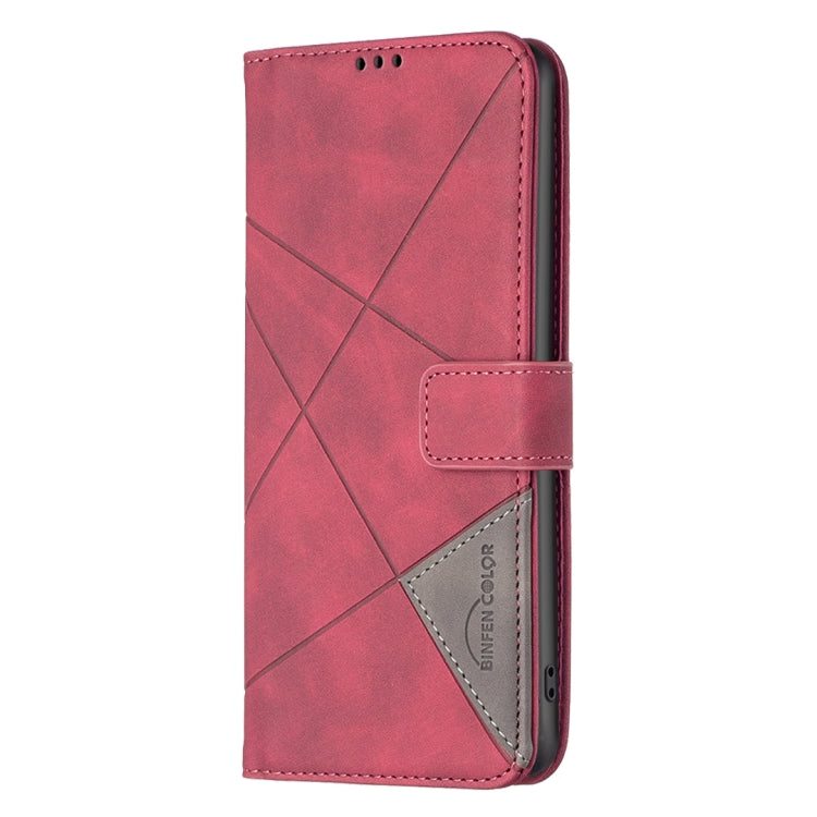 For Google Pixel 9 Magnetic Buckle Rhombus Texture Leather Phone Case(Red) - Google Cases by PMC Jewellery | Online Shopping South Africa | PMC Jewellery | Buy Now Pay Later Mobicred