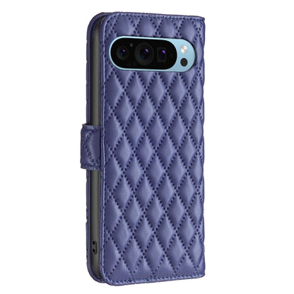 For Google Pixel 9 Diamond Lattice Wallet Leather Flip Phone Case(Blue) - Google Cases by PMC Jewellery | Online Shopping South Africa | PMC Jewellery | Buy Now Pay Later Mobicred