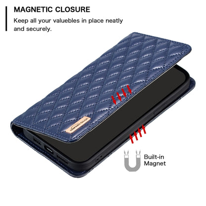 For Xiaomi Redmi K70 / K70 Pro Diamond Lattice Magnetic Leather Flip Phone Case(Blue) - K70 Pro Cases by PMC Jewellery | Online Shopping South Africa | PMC Jewellery | Buy Now Pay Later Mobicred