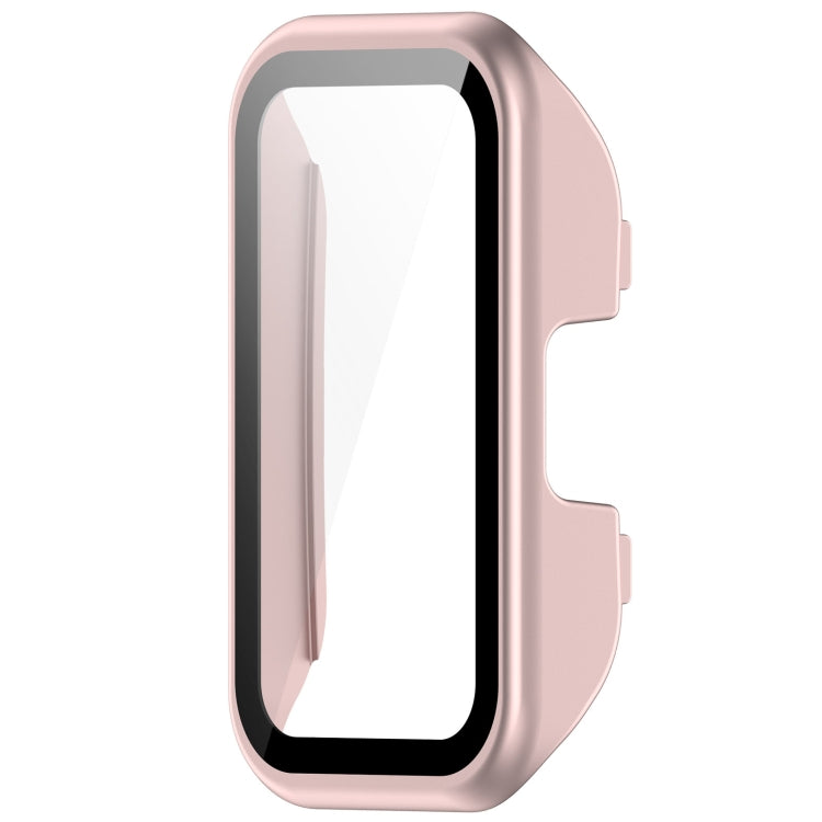 For Huawei Band 9 / 8 PC + Tempered Film Integrated Protective Watch Case(Matte Powder) - Watch Cases by PMC Jewellery | Online Shopping South Africa | PMC Jewellery