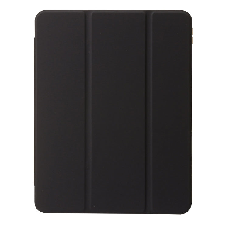 For iPad Air 13 2024 Clear Acrylic 3-Fold Leather Tablet Case(Black) - iPad Air 13 2024 Cases by PMC Jewellery | Online Shopping South Africa | PMC Jewellery | Buy Now Pay Later Mobicred