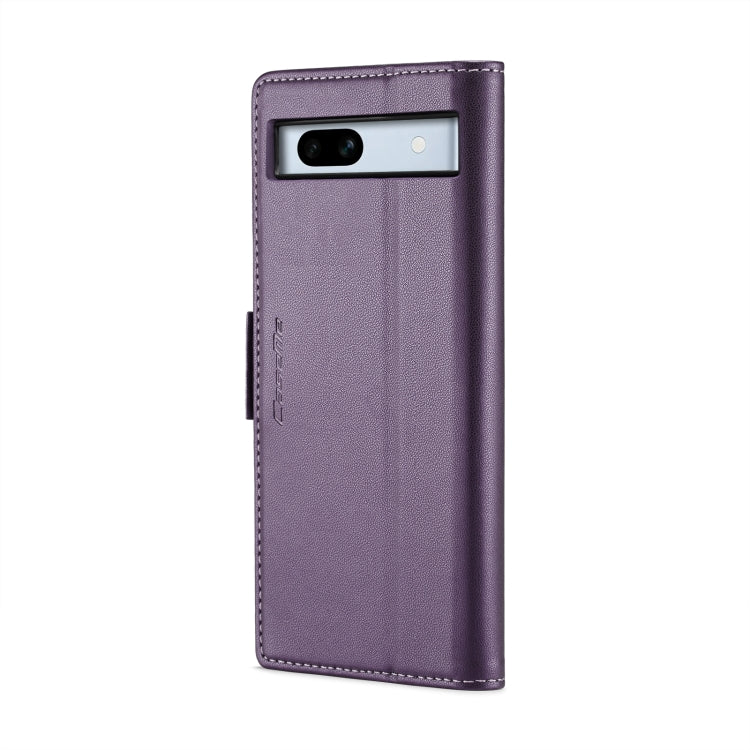 For Google Pixel 7a CaseMe 023 Butterfly Buckle Litchi Texture RFID Anti-theft Leather Phone Case(Pearly Purple) - Google Cases by CaseMe | Online Shopping South Africa | PMC Jewellery | Buy Now Pay Later Mobicred