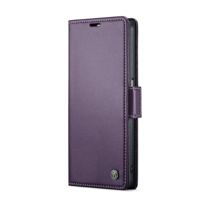 For OPPO A77s CaseMe 023 Butterfly Buckle Litchi Texture RFID Anti-theft Leather Phone Case(Pearly Purple) - OPPO Cases by CaseMe | Online Shopping South Africa | PMC Jewellery | Buy Now Pay Later Mobicred