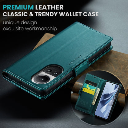 For OPPO Reno10 5G Global／Reno10 Pro Global CaseMe 023 Butterfly Buckle Litchi Texture RFID Anti-theft Leather Phone Case(Pearly Blue) - OPPO Cases by CaseMe | Online Shopping South Africa | PMC Jewellery | Buy Now Pay Later Mobicred