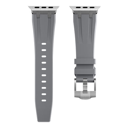 AP Silicone Watch Band For Apple Watch SE 2023 44mm(Silver Grey) - Watch Bands by PMC Jewellery | Online Shopping South Africa | PMC Jewellery