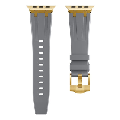 AP Silicone Watch Band For Apple Watch Ultra 2 49mm(Gold Grey) - Watch Bands by PMC Jewellery | Online Shopping South Africa | PMC Jewellery