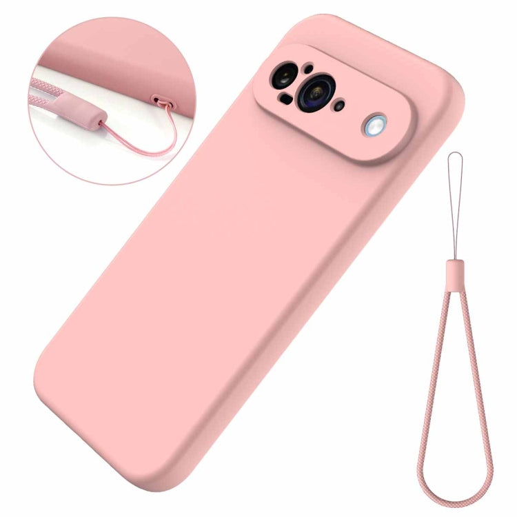 For Google Pixel 9 Pure Color Liquid Silicone Shockproof Phone Case(Pink) - Google Cases by PMC Jewellery | Online Shopping South Africa | PMC Jewellery | Buy Now Pay Later Mobicred