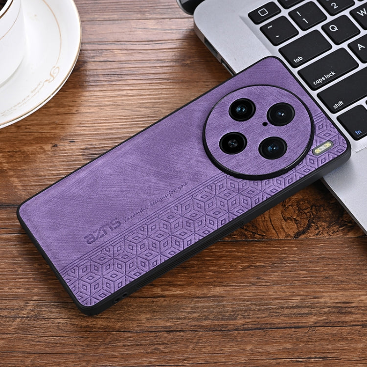 For vivo X100 Pro AZNS 3D Embossed Skin Feel Phone Case(Purple) - X100 Pro Cases by AZNS | Online Shopping South Africa | PMC Jewellery | Buy Now Pay Later Mobicred