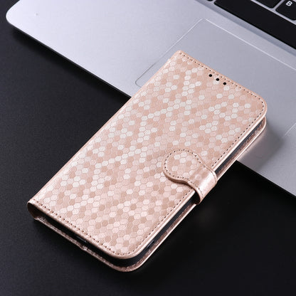 For Google Pixel 9 Honeycomb Dot Texture Leather Phone Case(Gold) - Google Cases by PMC Jewellery | Online Shopping South Africa | PMC Jewellery | Buy Now Pay Later Mobicred