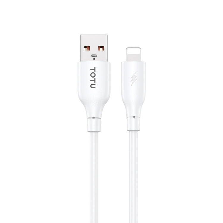 TOTU CB-3 Series USB to 8 Pin Fast Charge Data Cable, Length:1m(White) - Normal Style Cable by TOTUDESIGN | Online Shopping South Africa | PMC Jewellery | Buy Now Pay Later Mobicred