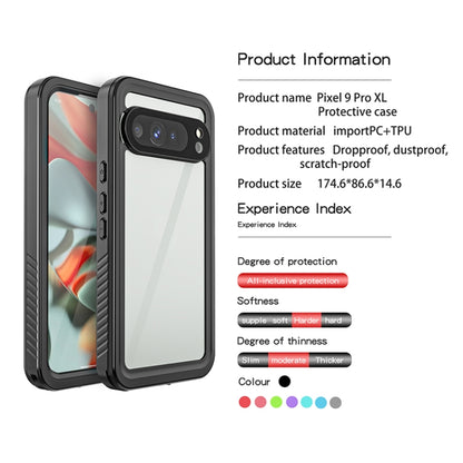 For Google Pixel 9 Pro XL RedPepper Shockproof IP68 Waterproof PC + TPU Protective Case(Black) - Google Cases by RedPepper | Online Shopping South Africa | PMC Jewellery | Buy Now Pay Later Mobicred