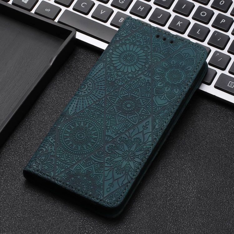 For Redmi Note 12 5G Global Ethnic Embossed Adsorption Leather Phone Case(Blue) - Xiaomi Cases by PMC Jewellery | Online Shopping South Africa | PMC Jewellery | Buy Now Pay Later Mobicred