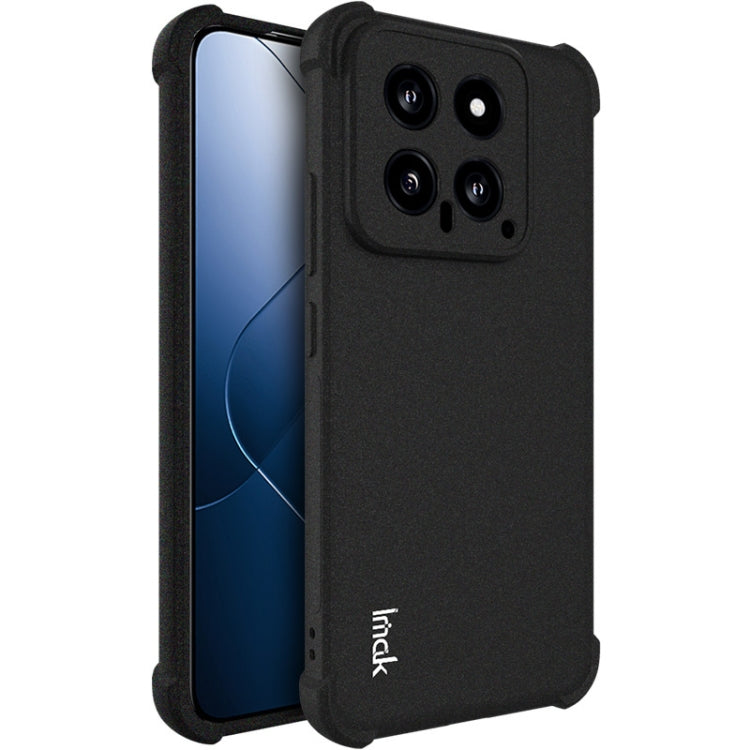 For Xiaomi 14 5G imak Shockproof Airbag TPU Phone Case(Matte Black) - 14 Cases by imak | Online Shopping South Africa | PMC Jewellery | Buy Now Pay Later Mobicred