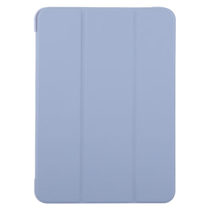 For iPad Pro 11 2024 GEBEI 3-folding Holder Shockproof Flip Leather Tablet Case(Light Purple) - iPad Pro 11 2024 Cases by GEBEI | Online Shopping South Africa | PMC Jewellery | Buy Now Pay Later Mobicred