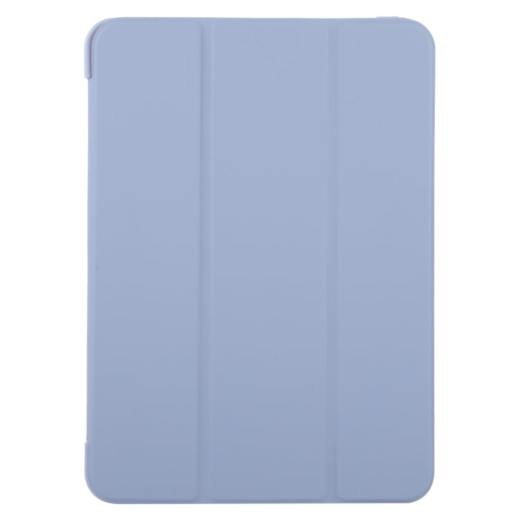 For iPad Pro 13 2024 GEBEI 3-folding Holder Shockproof Flip Leather Tablet Case(Light Purple) - iPad Pro 13 2024 Cases by GEBEI | Online Shopping South Africa | PMC Jewellery | Buy Now Pay Later Mobicred