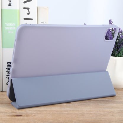 For iPad Pro 13 2024 GEBEI 3-folding Holder Shockproof Flip Leather Tablet Case(Light Purple) - iPad Pro 13 2024 Cases by GEBEI | Online Shopping South Africa | PMC Jewellery | Buy Now Pay Later Mobicred