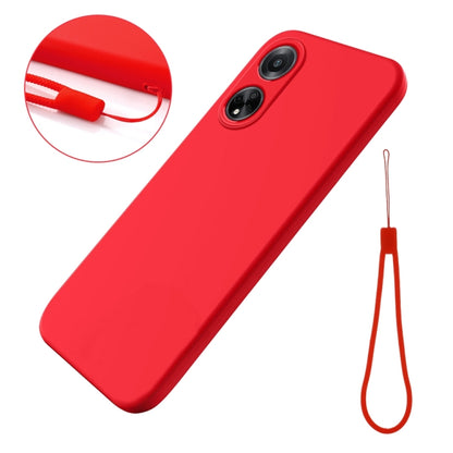 For OPPO F23 5G / A98 5G / A1 5G Pure Color Liquid Silicone Shockproof Phone Case(Red) - OPPO Cases by PMC Jewellery | Online Shopping South Africa | PMC Jewellery