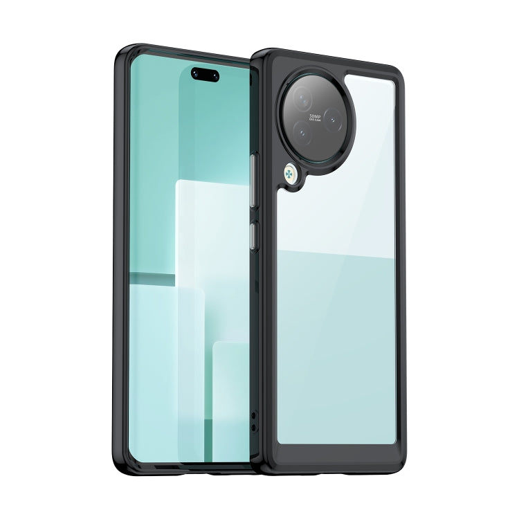 For Xiaomi Civi 3 Colorful Series Acrylic Hybrid TPU Phone Case(Black) - Xiaomi Cases by PMC Jewellery | Online Shopping South Africa | PMC Jewellery | Buy Now Pay Later Mobicred