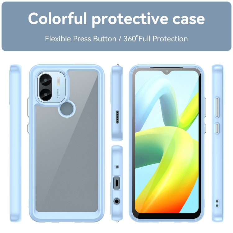 For Xiaomi Poco C50 Colorful Series Acrylic Hybrid TPU Phone Case(Blue) - Xiaomi Cases by PMC Jewellery | Online Shopping South Africa | PMC Jewellery | Buy Now Pay Later Mobicred