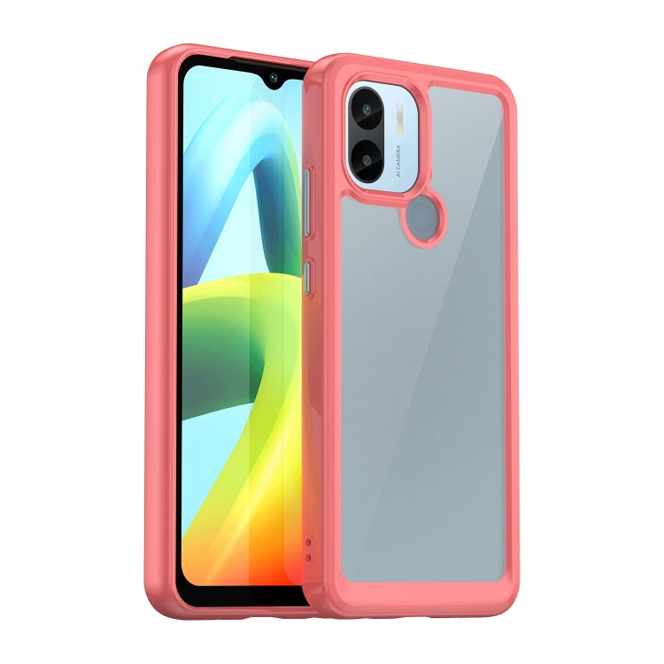 For Xiaomi Poco C50 Colorful Series Acrylic Hybrid TPU Phone Case(Red) - Xiaomi Cases by PMC Jewellery | Online Shopping South Africa | PMC Jewellery | Buy Now Pay Later Mobicred