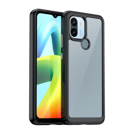 For Xiaomi Poco C50 Colorful Series Acrylic Hybrid TPU Phone Case(Black) - Xiaomi Cases by PMC Jewellery | Online Shopping South Africa | PMC Jewellery | Buy Now Pay Later Mobicred