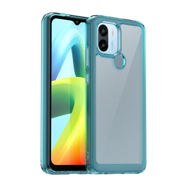 For Xiaomi Poco C51 Colorful Series Acrylic Hybrid TPU Phone Case(Transparent Blue) - Xiaomi Cases by PMC Jewellery | Online Shopping South Africa | PMC Jewellery | Buy Now Pay Later Mobicred