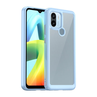 For Xiaomi Poco C51 Colorful Series Acrylic Hybrid TPU Phone Case(Blue) - Xiaomi Cases by PMC Jewellery | Online Shopping South Africa | PMC Jewellery | Buy Now Pay Later Mobicred